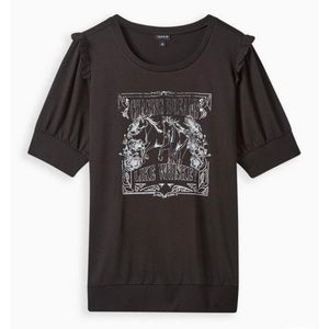 Torrid French terry‎ short sleeve sweatshirt